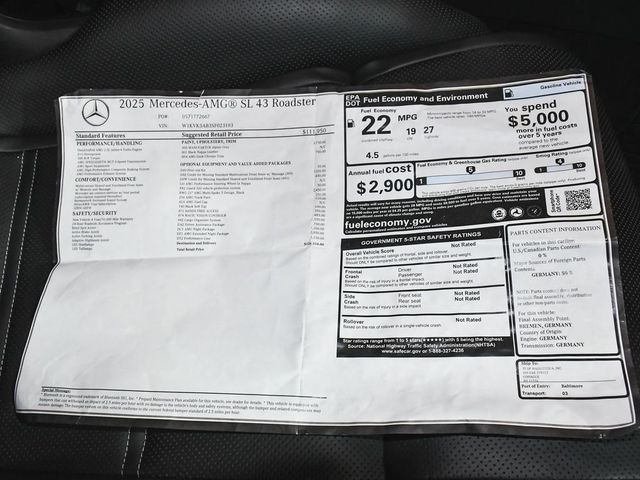 2025 Mercedes-Benz SL-Class SL 43 AMG - 23047729 - 69