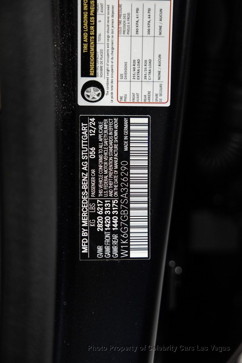 2025 Mercedes-Benz S-Class 20"Amg wheels, Night black Magno factory Matte paint, AMG line,  - 22882317 - 31