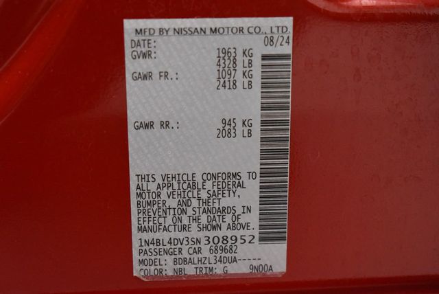 2025 Nissan Altima SV FWD - 23013212 - 38