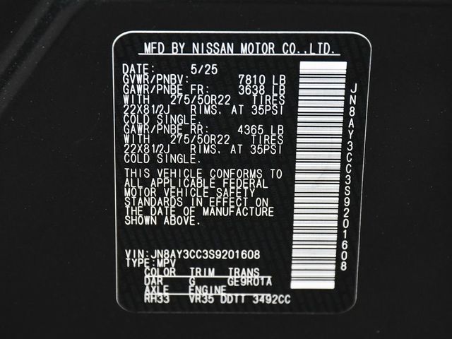 2025 Nissan Armada Platinum Reserve - 23009345 - 18