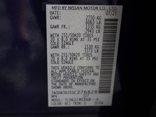 2025 Nissan Pathfinder Platinum 4WD - 23046137 - 63