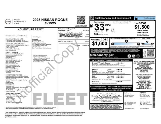 2025 Nissan Rogue FWD SV - 23020770 - 5