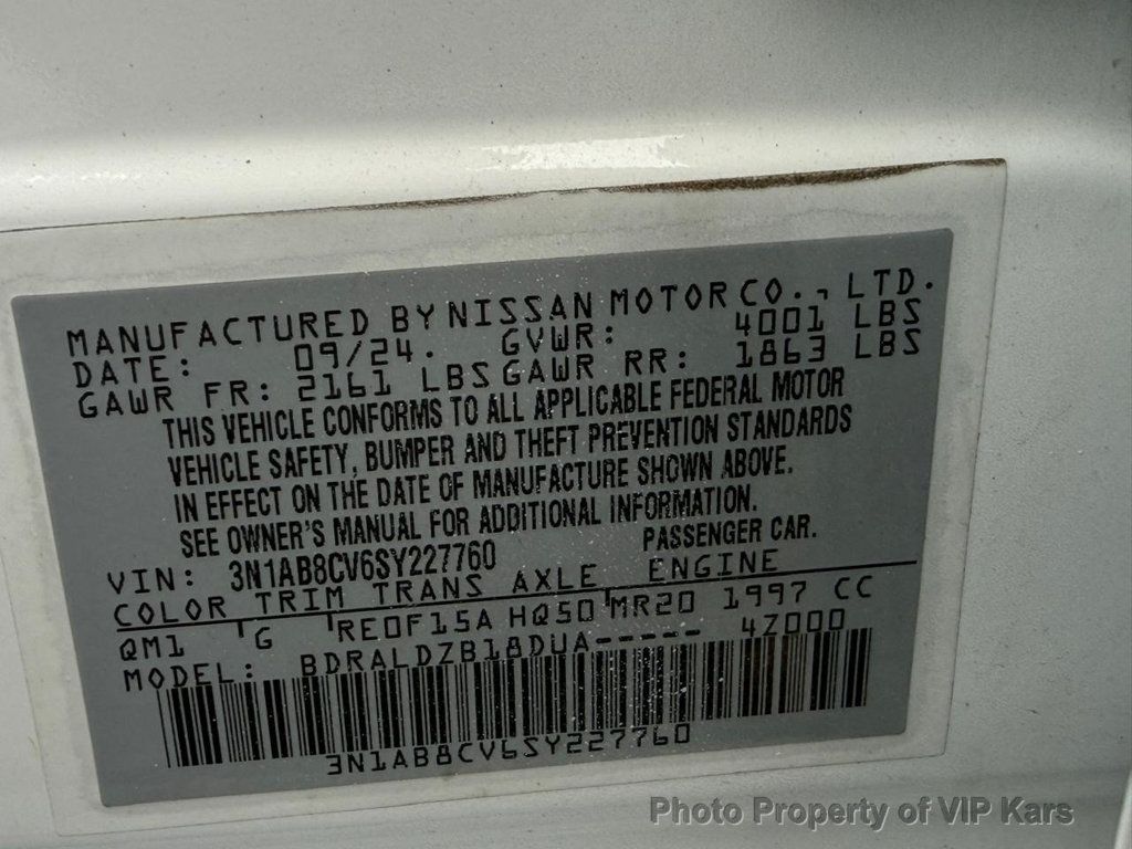 2025 Nissan Sentra SV CVT - 22964396 - 22