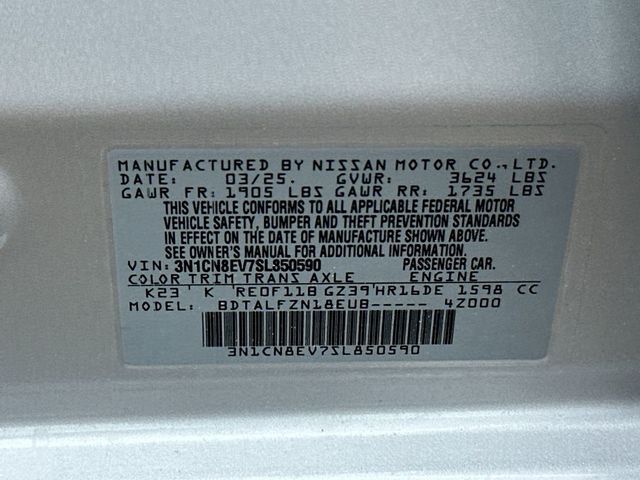 2025 Nissan Versa SV CVT - 22987870 - 21