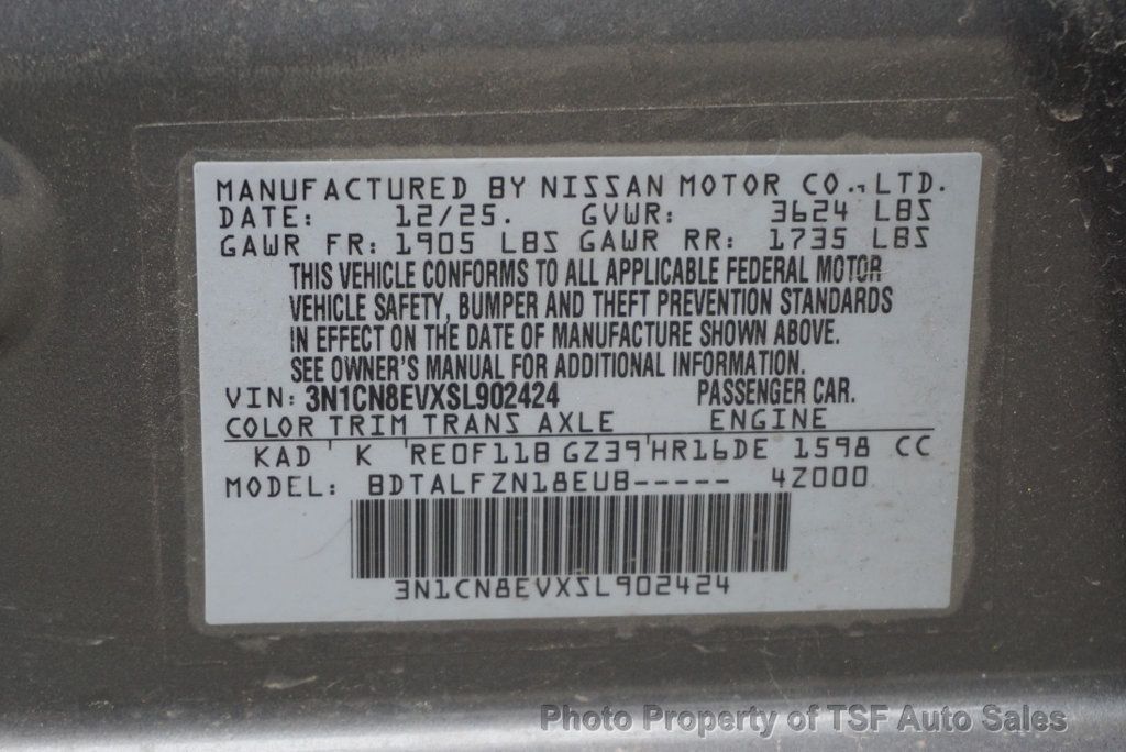 2025 Nissan Versa SV CVT - 23025471 - 31