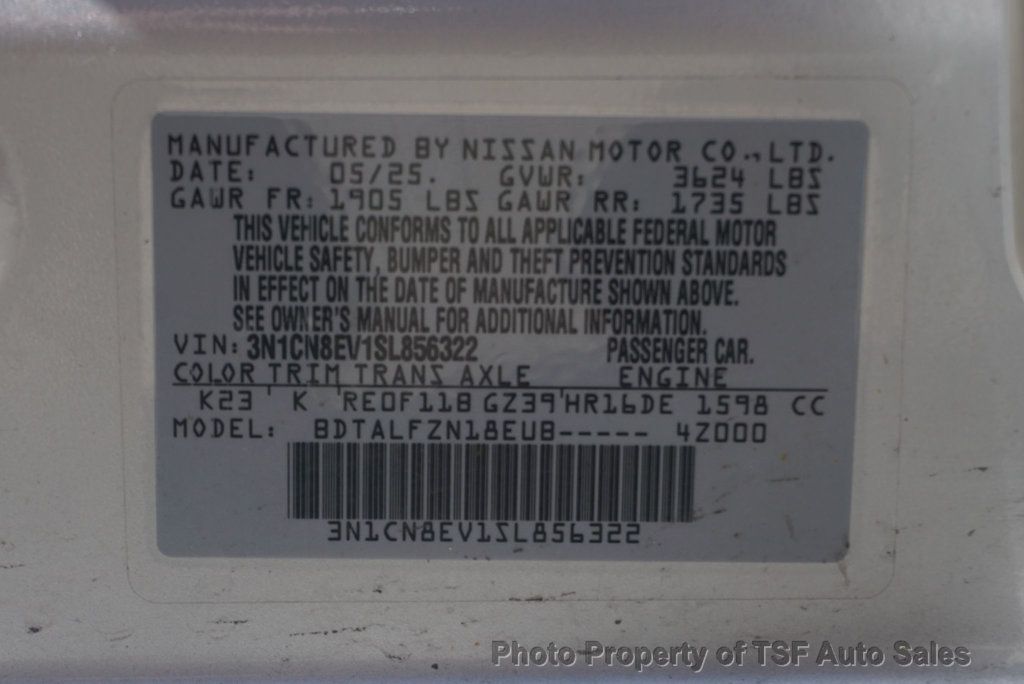 2025 Nissan Versa SV CVT - 23043604 - 27