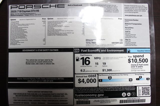 2025 Porsche 718 Cayman GT4 RS Coupe - 22946101 - 31