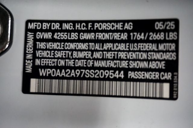 2025 Porsche 911 *911 T Coupe* *6-Speed Manual* *Front Lift* *High $ MSRP* - 22997664 - 19