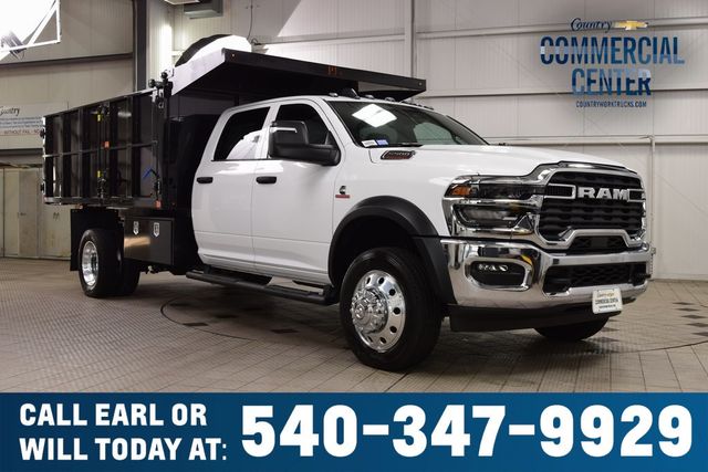 2025 Ram 5500 Chassis Cab 5500 CREW 4X4 * CUMMINS * NEW 12' LANDSCAPE DUMP - 22981982 - 0