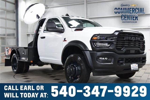 2025 Ram 5500 Chassis Cab 5500 REG CAB 4X4 * CUMMINS * NEW 9' CM FLATBED - 22916233 - 0