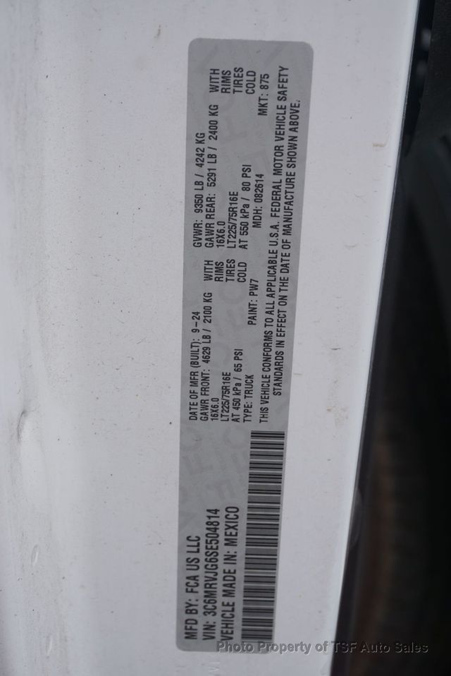 2025 Ram ProMaster Cargo Van Tradesman 3500 High Roof 159" WB EXT - 23034245 - 33
