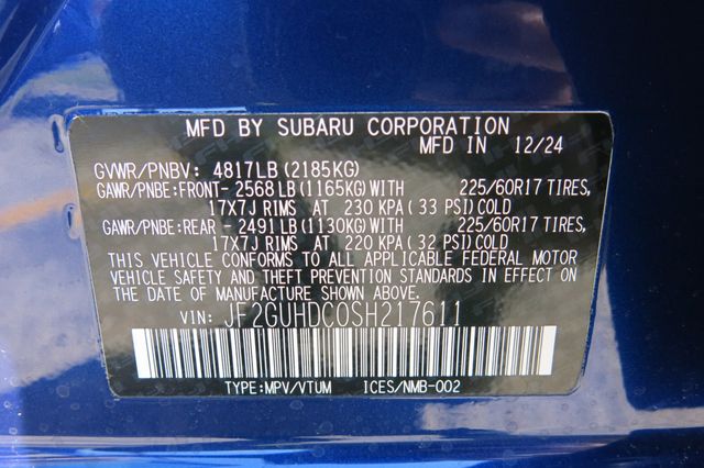 2025 Subaru Crosstrek Premium AWD - 22912460 - 35