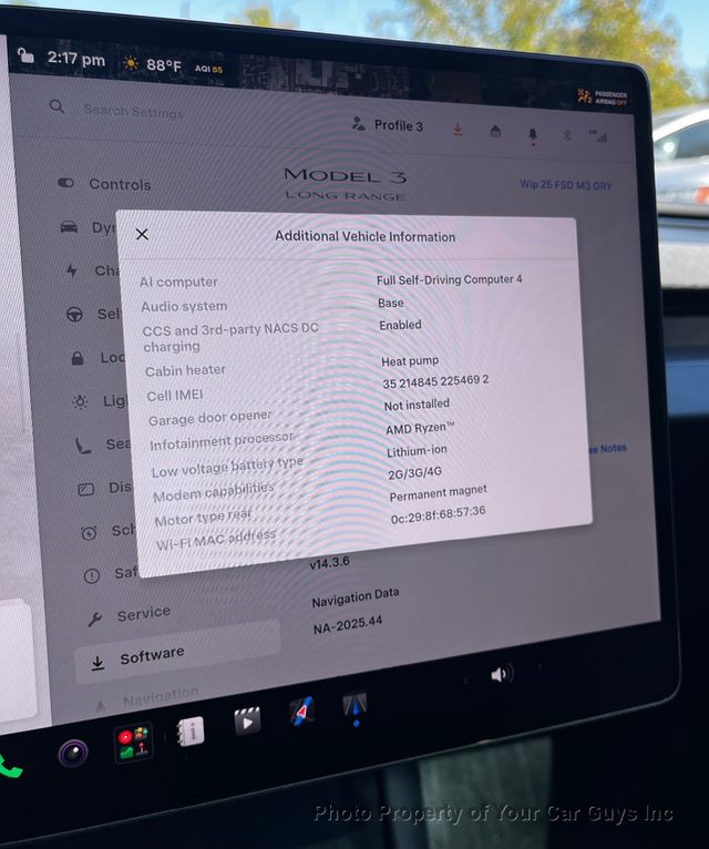 2025 Tesla Model 3 FSD (Full Self-Driving) included package Plus Long Range - 23099183 - 20