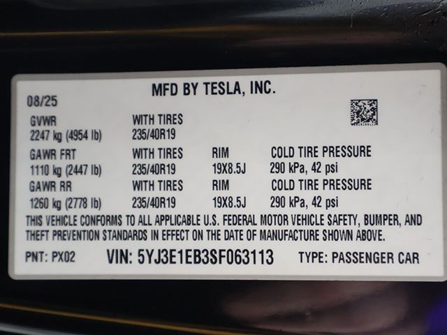 2025 Tesla Model 3 Long Range AWD - 22945695 - 61