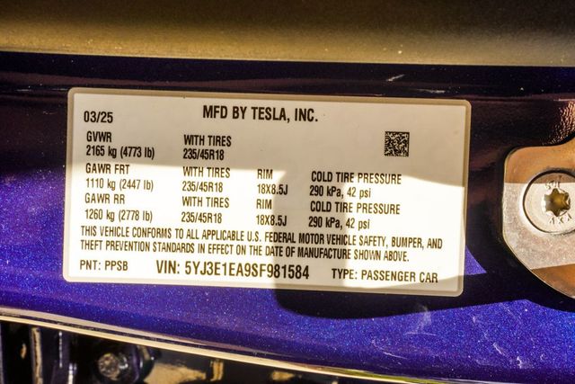 2025 Tesla Model 3 Long Range RWD - 23035261 - 33