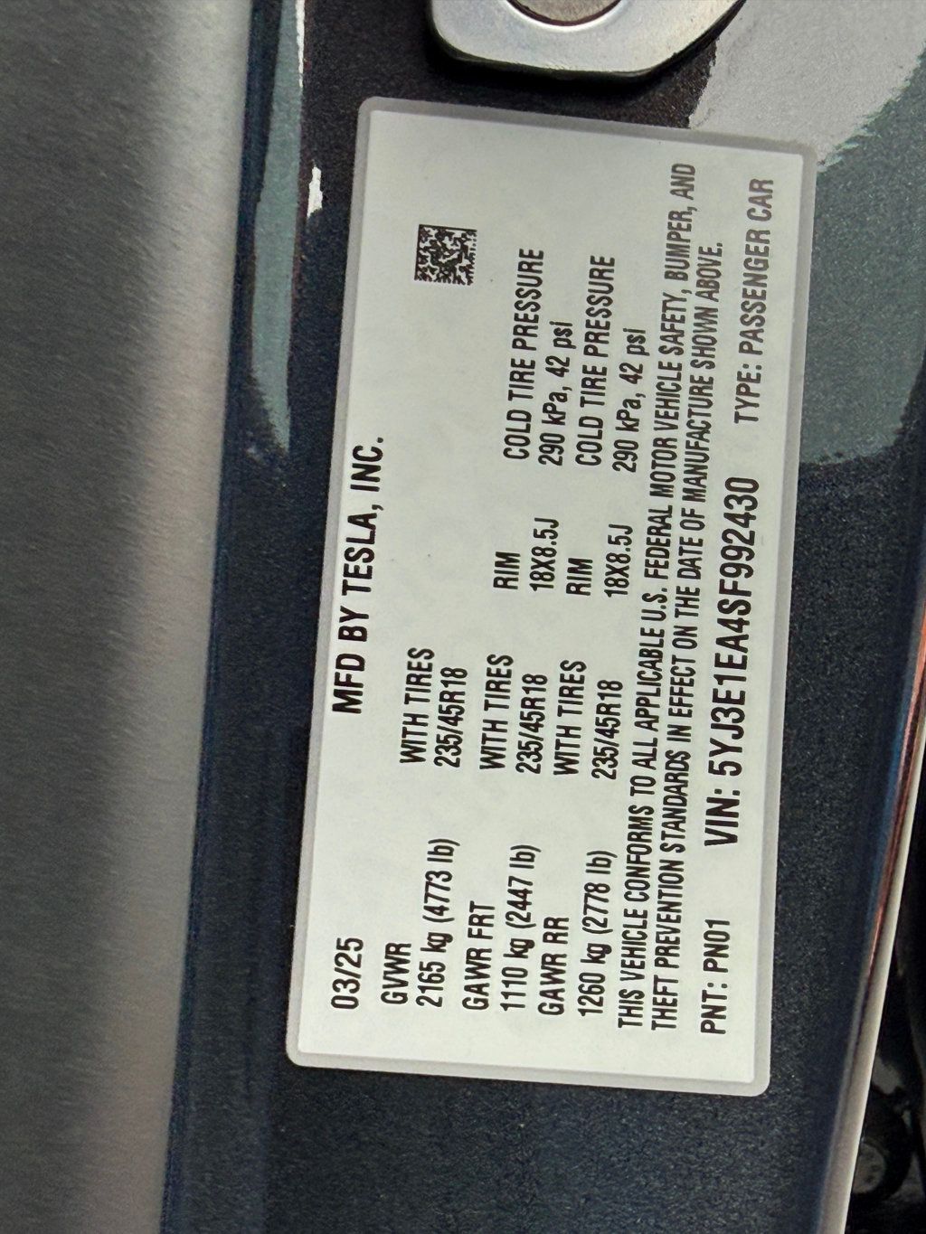 2025 Tesla Model 3 Long Range RWD - 22952833 - 37