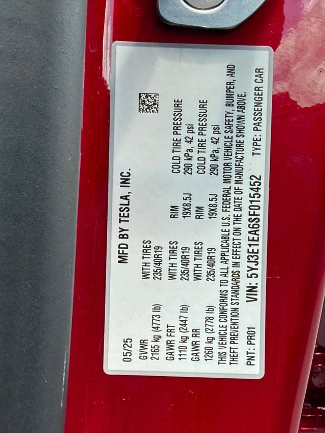 2025 Tesla Model 3 Long Range RWD - 23032343 - 36