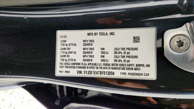 2025 Tesla Model 3 Long Range RWD - 22971199 - 20