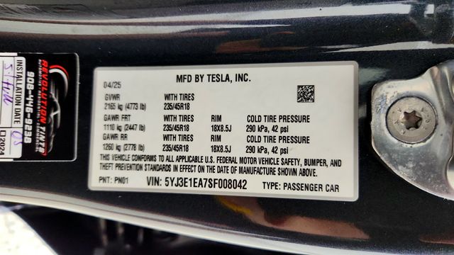 2025 Tesla Model 3 Long Range RWD - 23055783 - 23