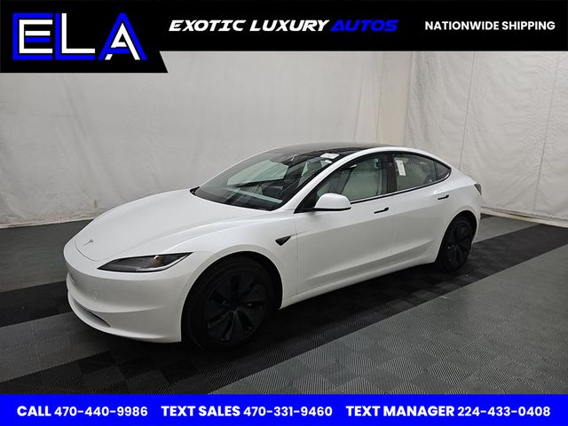 2025 Tesla Model 3 REAR SCREEN PEARL WHITE PAINT 18 INCH PHOTON WHEELS! WHITE GUTS! - 22948406 - 0