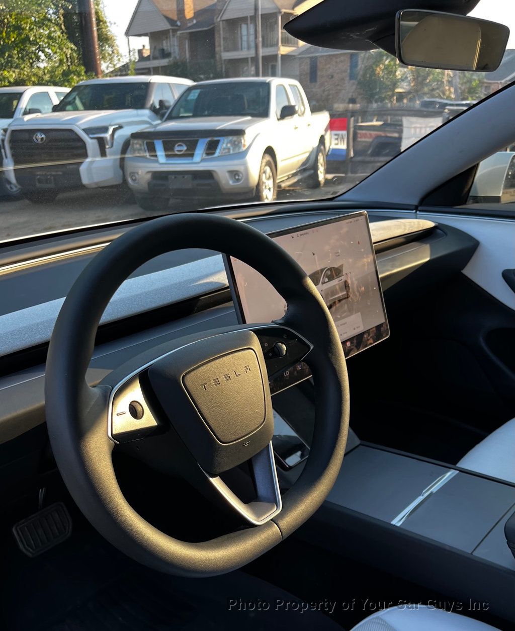2025 Tesla Model 3 White on white - 23085644 - 12