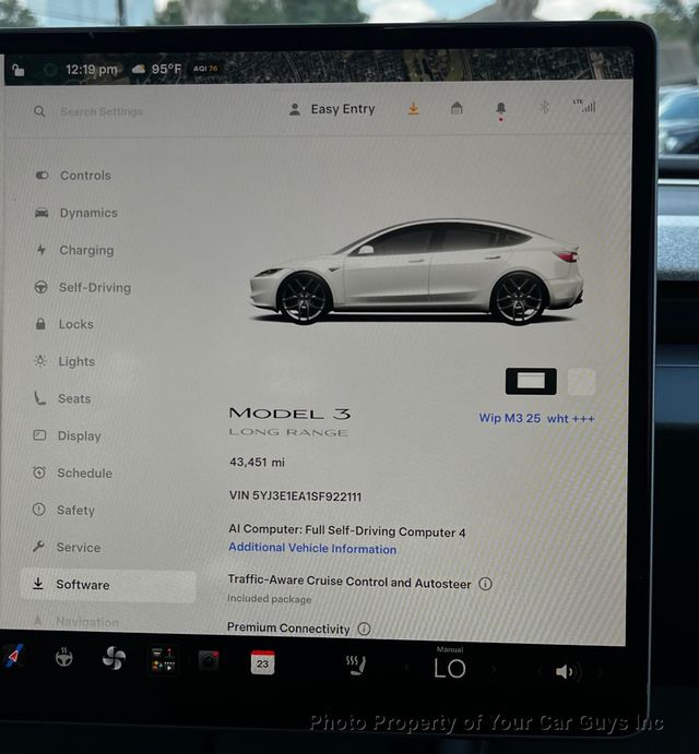 2025 Tesla Model 3 White on white - 23085644 - 14