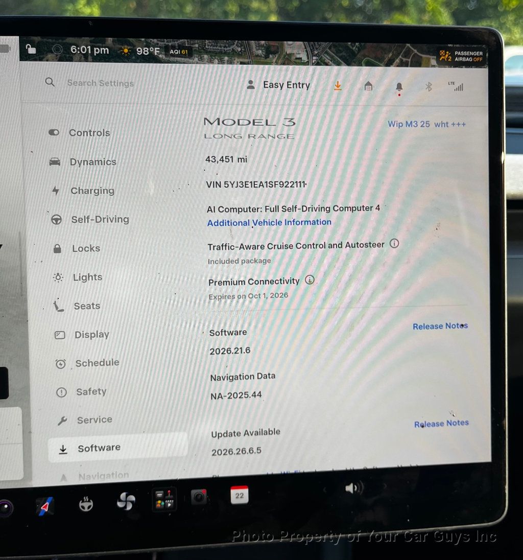 2025 Tesla Model 3 White on white - 23085644 - 15