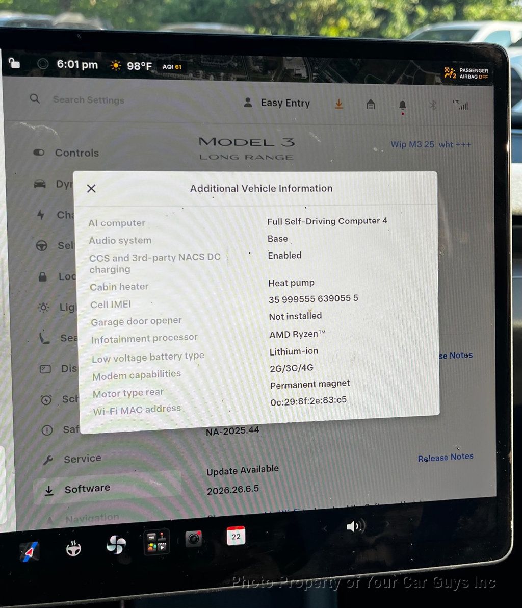 2025 Tesla Model 3 White on white - 23085644 - 16