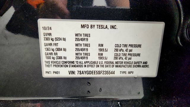 2025 Tesla Model Y Long Range AWD - 23036890 - 22