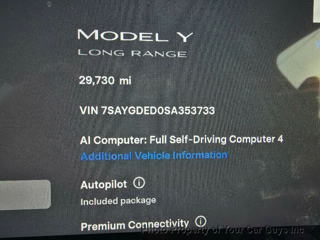 2025 Tesla Model Y Long Range RWD - 23019860 - 19