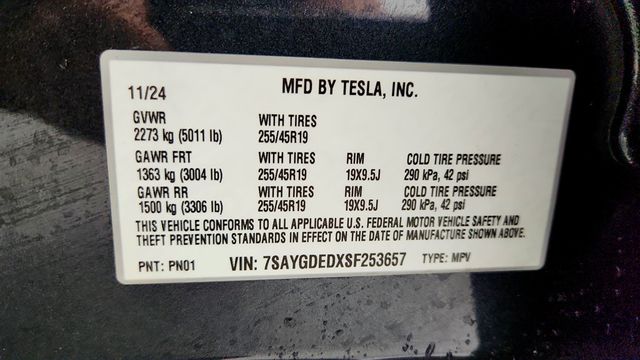 2025 Tesla Model Y Long Range RWD *Ltd Avail* w/ Panoramic Glass Roof - 22993466 - 22