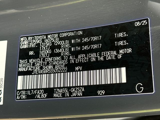 2025 Toyota 4Runner SR5 4WD - 22984247 - 22