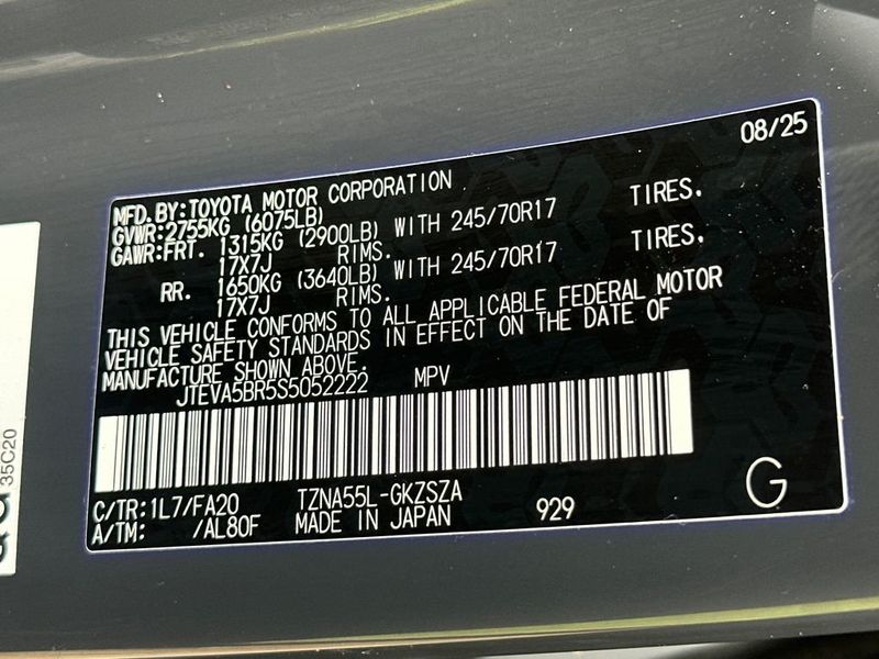 2025 Toyota 4Runner SR5 4WD - 22984247 - 22