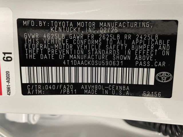 2025 Toyota Camry LE - 22986022 - 46