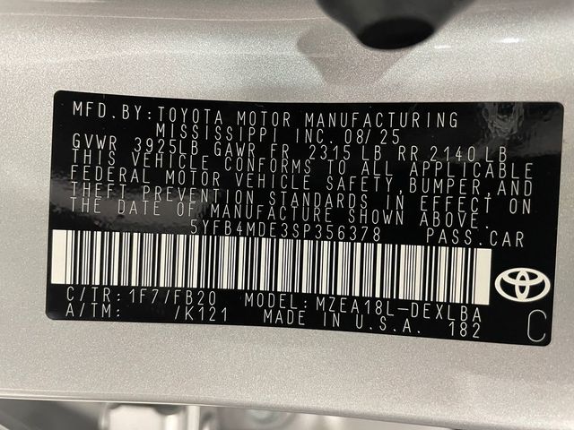 2025 Toyota Corolla LE CVT - 22924415 - 45