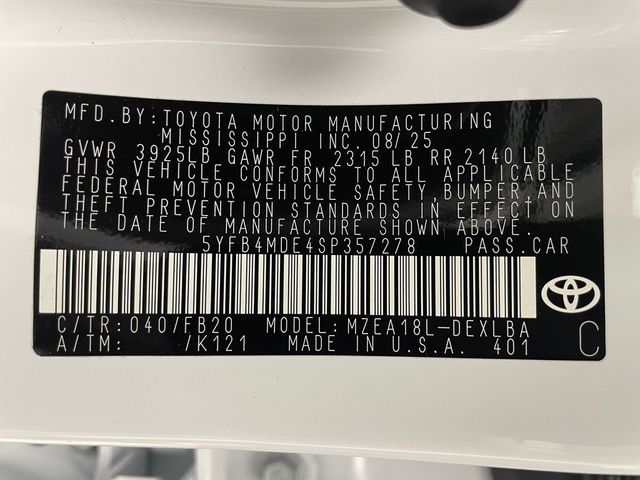 2025 Toyota Corolla LE CVT - 22924418 - 45