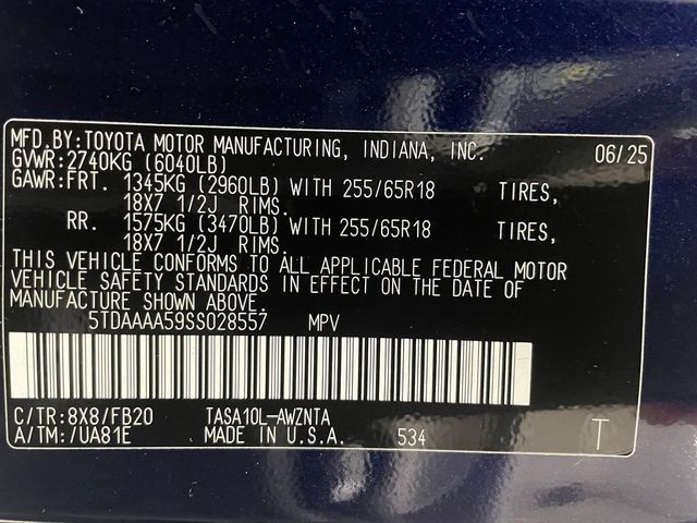 2025 Toyota Grand Highlander LE FWD - 22975372 - 49