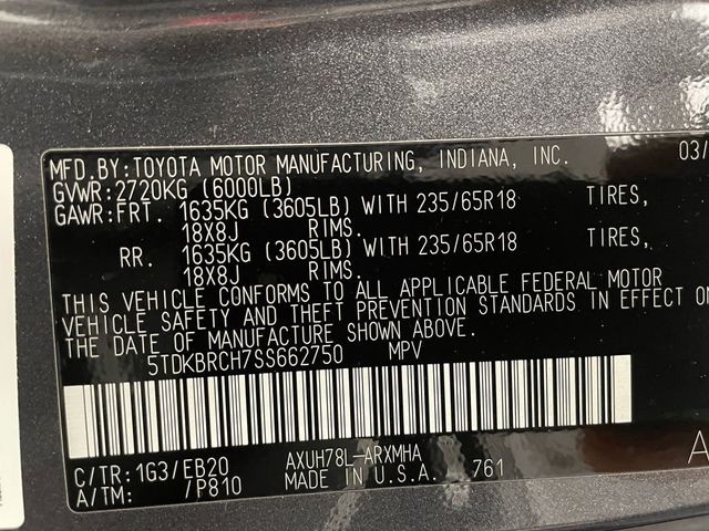 2025 Toyota Highlander Hybrid XLE AWD - 22926767 - 52