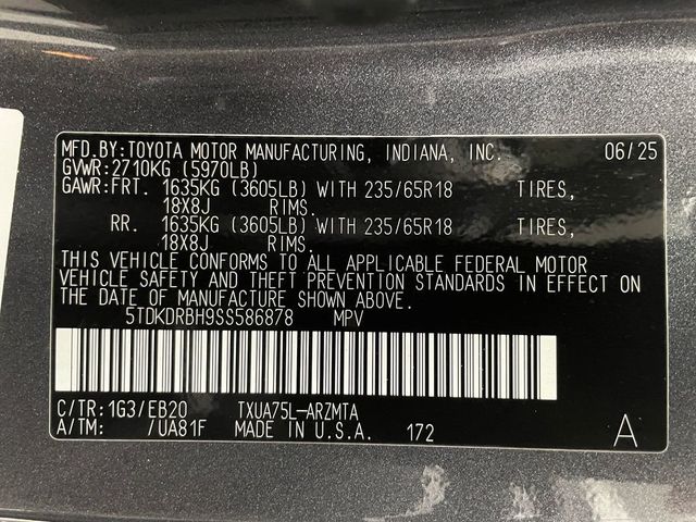 2025 Toyota Highlander XLE AWD - 22985542 - 50