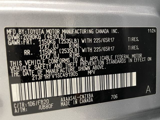 2025 Toyota RAV4 LE AWD - 22985230 - 44