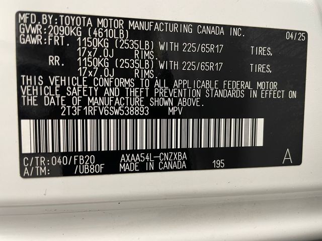 2025 Toyota RAV4 LE AWD - 22985232 - 44