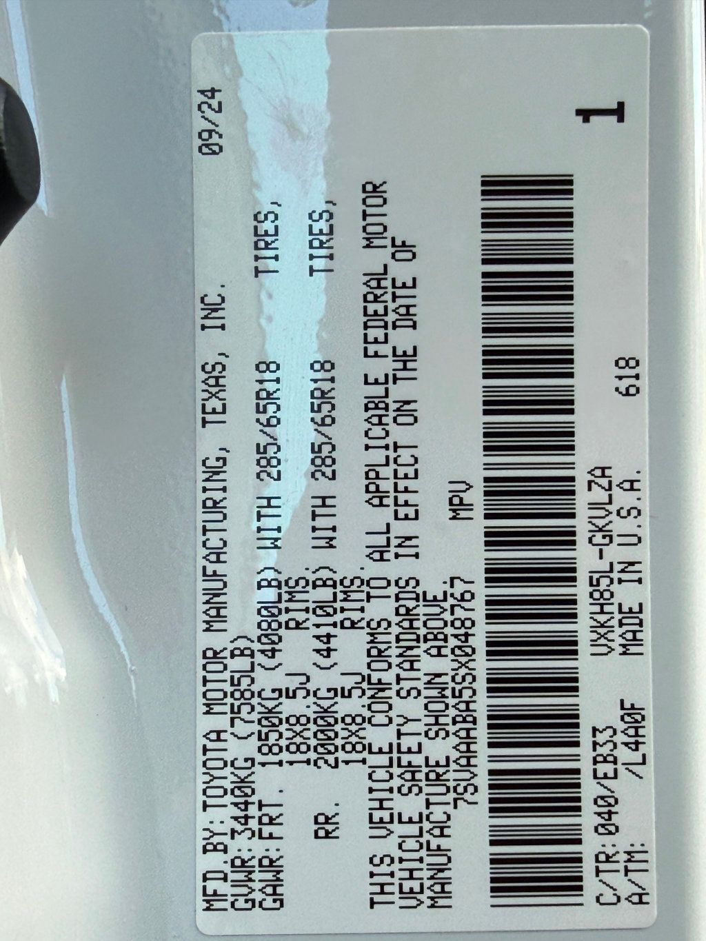 2025 Toyota Sequoia TRD Pro 4WD - 22993125 - 49