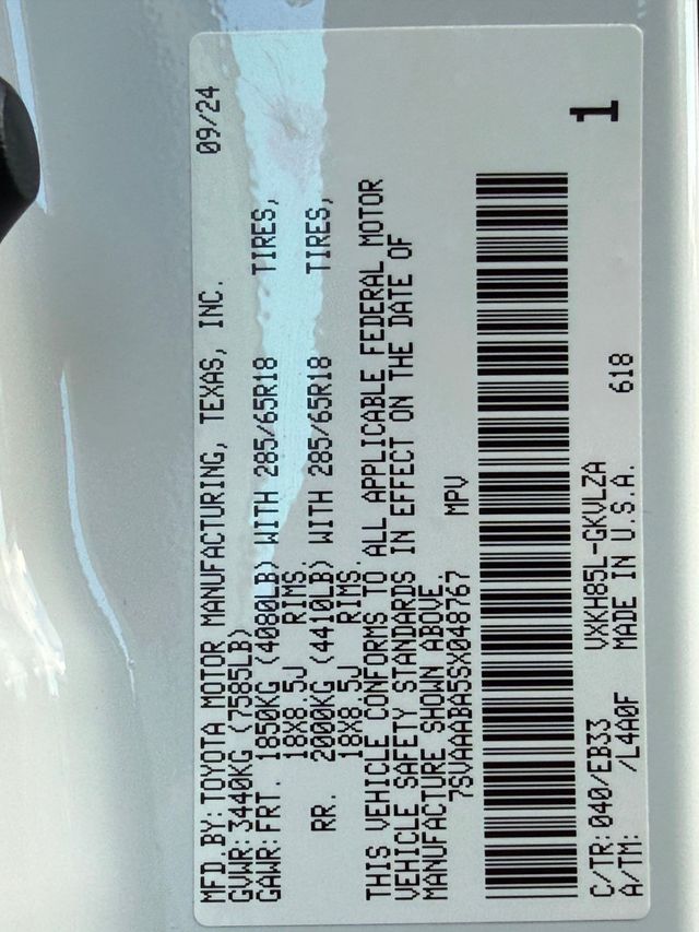 2025 Toyota Sequoia TRD Pro 4WD - 22993125 - 49