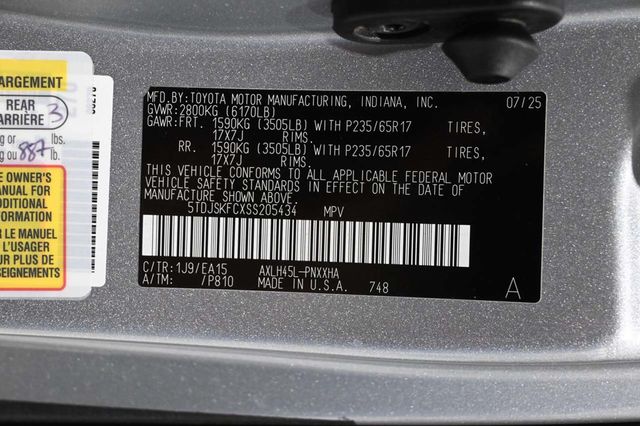 2025 Toyota Sienna XLE AWD 7-Passenger - 23098845 - 34