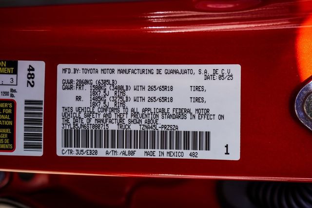 2025 Toyota Tacoma 4WD Limited Double Cab 5' Bed Automatic - 22948026 - 42