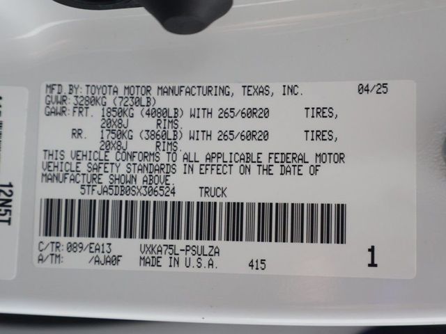 2025 Toyota Tundra 4WD Limited CrewMax 5.5' Bed - 23024227 - 54
