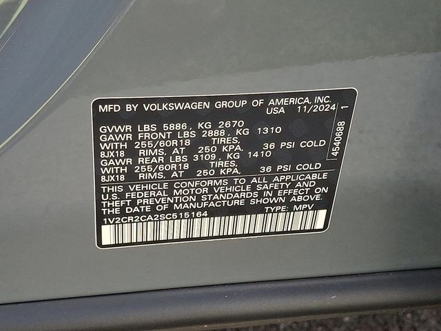 2025 Volkswagen Atlas 2.0T Peak Edition 4MOTION - 22939284 - 25