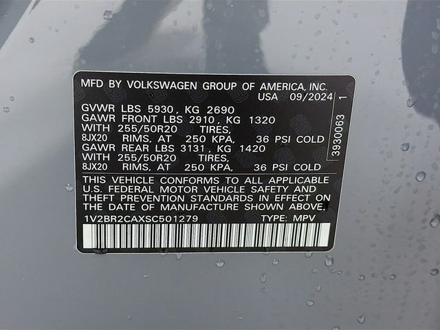 2025 Volkswagen Atlas 2.0T SEL 4MOTION - 22964444 - 34