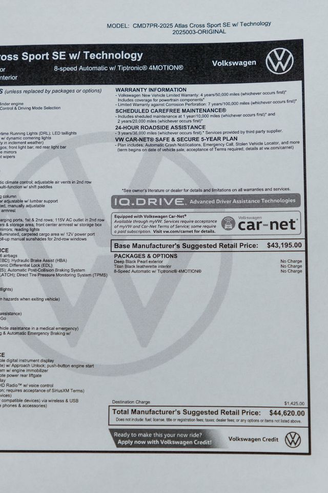 2025 Volkswagen Atlas Cross Sport 2.0T SE w/Technology 4MOTION - 22961191 - 47