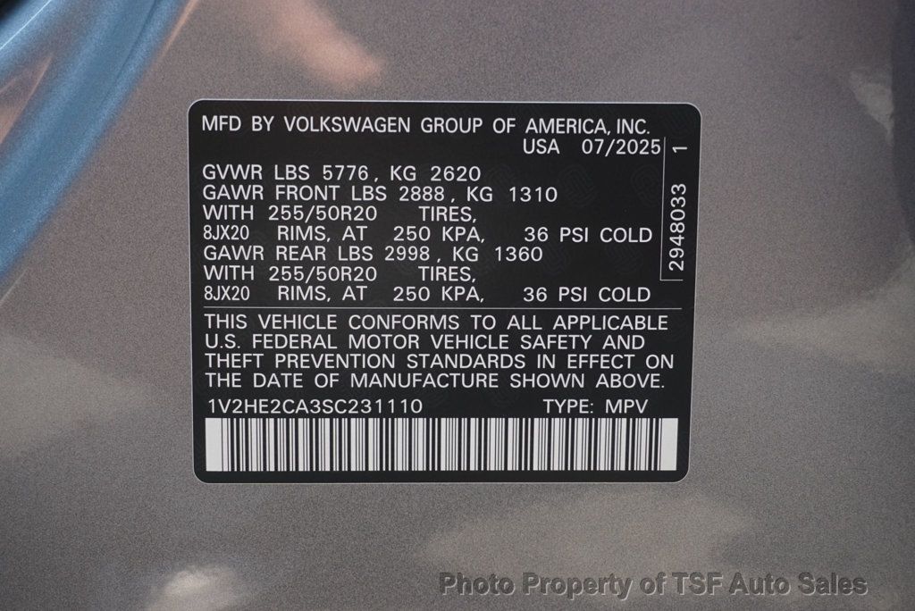 2025 Volkswagen Atlas Cross Sport 2.0T SE w/Technology 4MOTION - 23066765 - 33
